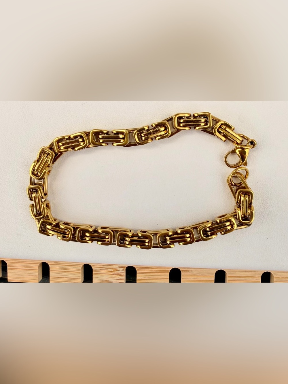 Gold Link Bracelet - Polished Chain Bracelet